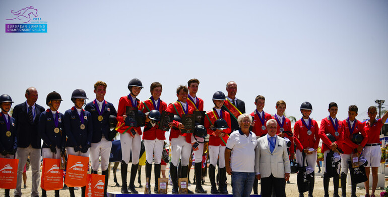 Gold for the Belgian junior team at the 2021 European Championships