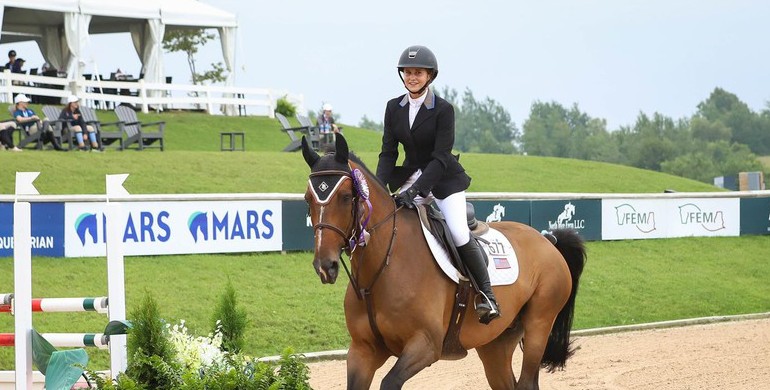 Jordan Gibbs and Mia Albelo top jumping individual qualifying events to kick-off Gotham North FEI North American Youth Jumping Championships, presented by USHJA