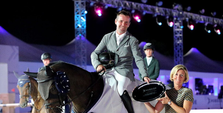 Marc Dilasser and Arioto du Gevres win Friday's feature class at Hubside Jumping Valence