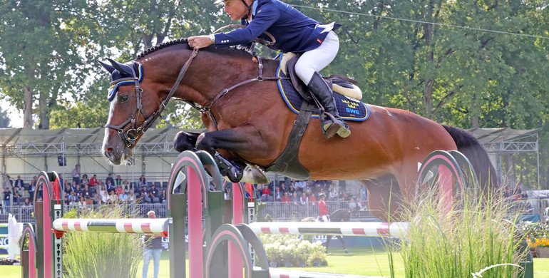 Thrills and spills from day two at the Longines FEI European Championships 2021