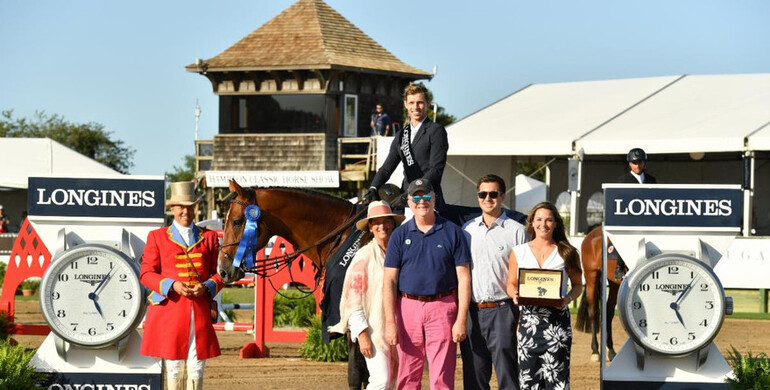 Alex Matz wins the $73,000 Longines Cup at the 45th Hampton Classic Horse Show