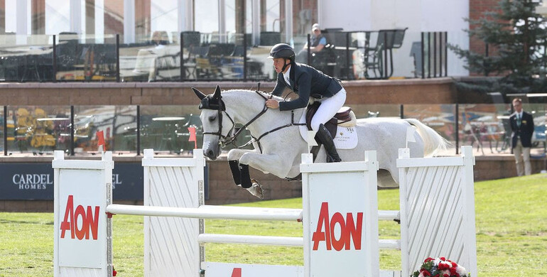 Matthew Sampson and Ebolensky claim victory in the AON Cup at Spruce Meadows 'National'
