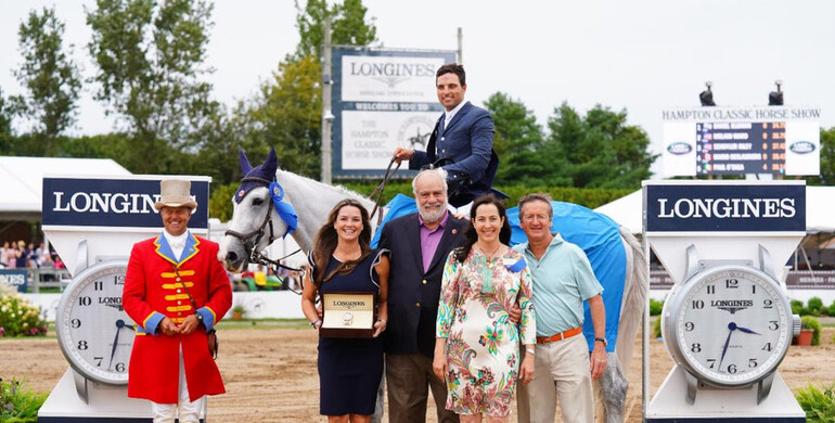Daniel Bluman blazes to victory in the $300,000 Longines Hampton Classic Grand Prix presented by Land Rover
