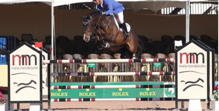 Doda de Miranda and AD Amigo B win 1.45m Speed at the 2015 Winter Equestrian Festival