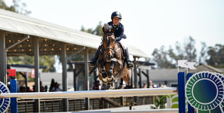 A day of firsts for Simonne Berg with $100,000 1.45m Grand Prix CSI2* victory to close Sonoma International