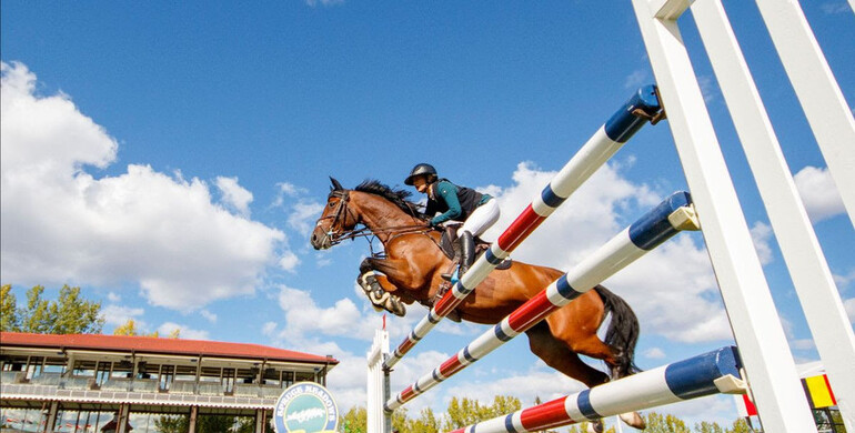 Ashlee Bond and Donatello 141 best in the Pepsi Challenge at Spruce Meadows 'North American'