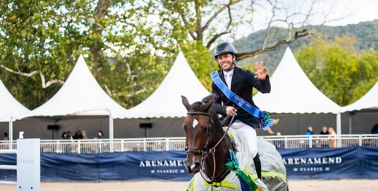 Kent Farrington takes home the victory in the $350,000 CSI5* Lugano Diamonds Grand Prix at The Arenamend Classic