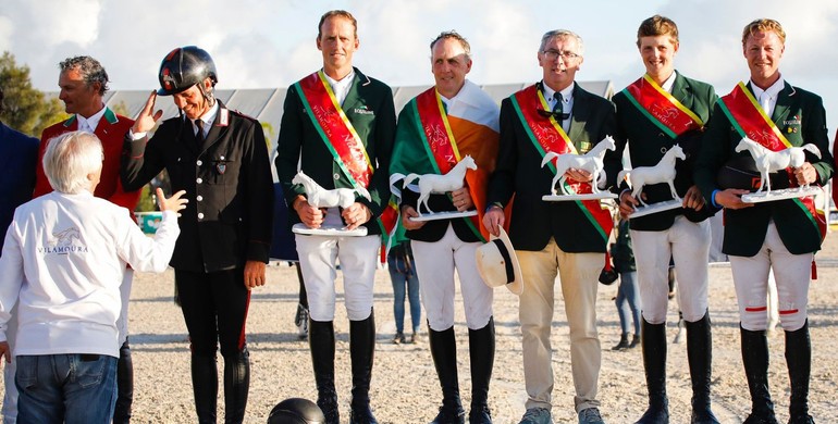 The Irish team claims victory in the CSIO3* Nations Cup in Vilamoura