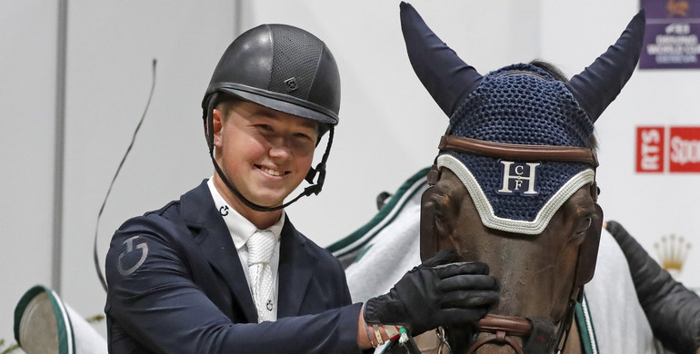 Home win for Harry Charles in the Champagne-Taittinger Ivy Stakes at London International Horse Show