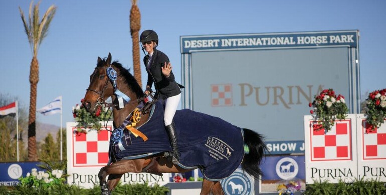 Kerri Potter and Quitana 11 are quick to win $138,800 Purina Grand Prix 1.55m CSI3*