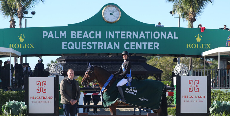 Heather Caristo-Williams wins one for the home team in the $50,000 Helgstrand Jewellery Grand Prix CSI2*