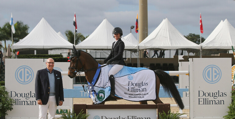Sydney Shulman-Desiderio races to the top of the $37,000 Douglas Elliman Real Estate 1.45m CSI5*