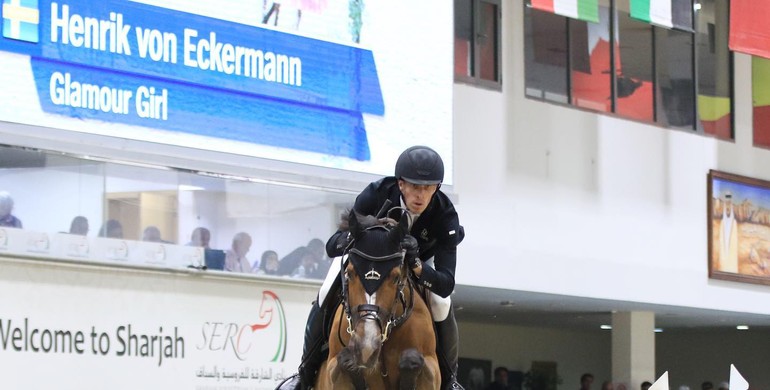 Henrik von Eckermann kicks off the CSI5*-W H.H. Ruler of Sharjah Cup 2022 with a win on Glamour Girl
