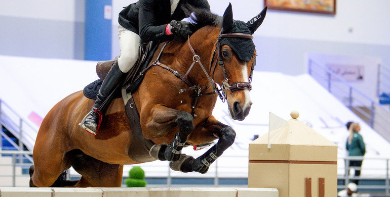 Kevin Jochems and Quatinka top Saturday's CSI5*-W 1.50m Sharjah Tourism Cup at the H.H. Ruler of Sharjah Cup 2022