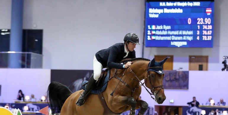 Kristaps Neretkieks tops the CSI5*-W FEI Jumping World Cup of Sharjah at the H.H. Ruler of Sharjah Cup 2022