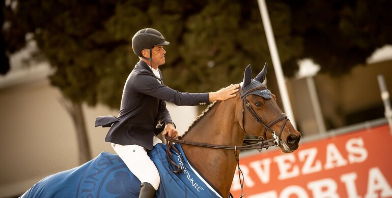 Victory for Dominique Hendrickx and Vintadge de la Roque in the CSI4* 1.45m Pavo Small Grand Prix at the Andalucia Sunshine Tour
