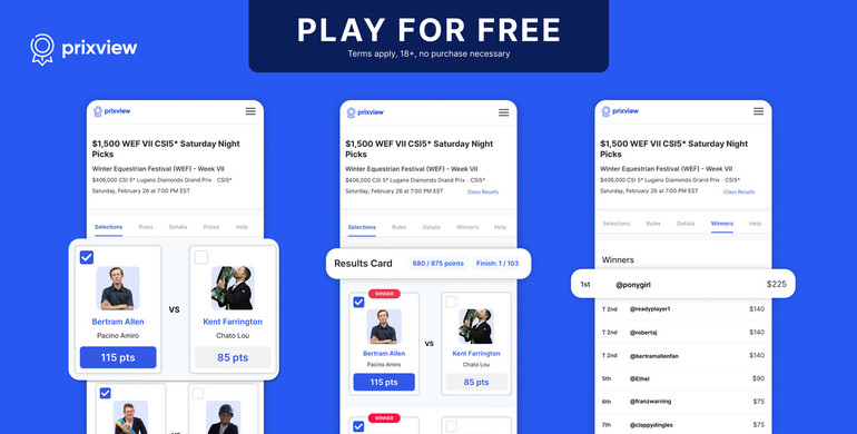 Lucy Davis’ ‘Prixview’ bridges the sports data gap for show jumping with innovative fantasy sports gaming platform