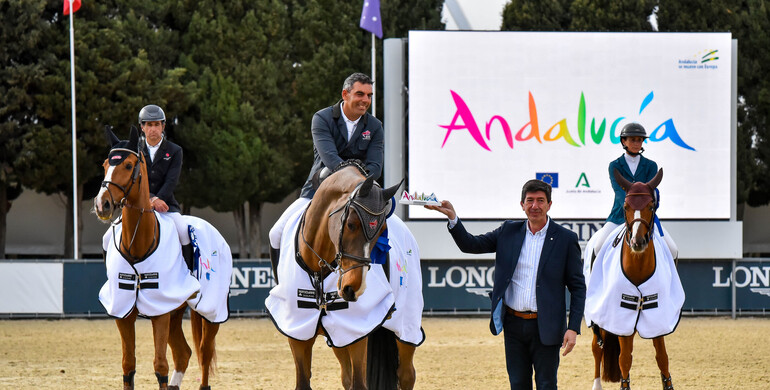 Mariano Martínez Bastida and Belano vd Wijnhoeve Z win the CSI4* 1.50m Andalucía Medium Tour Grand Prix at the Sunshine Tour