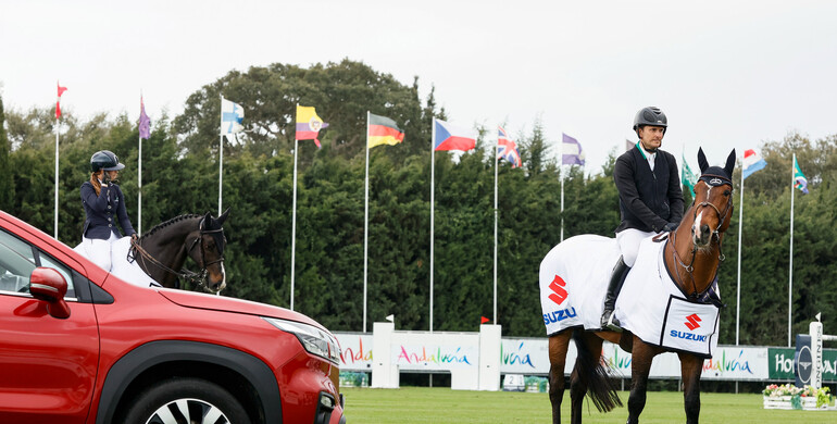 Bernardo Alves and Mosito van het Hellehof best in the CSI4* Suzuki Grand Prix at the Andalucia Sunshine Tour