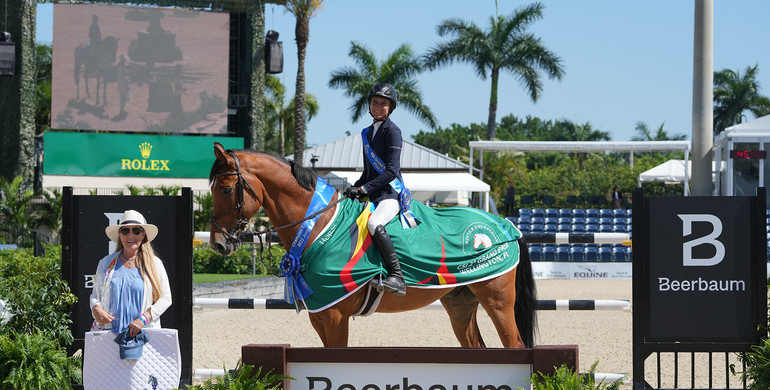 Laura Chapot and Chandon Blue can’t be caught in $50,000 Beerbaum Stables Grand Prix CSI2*