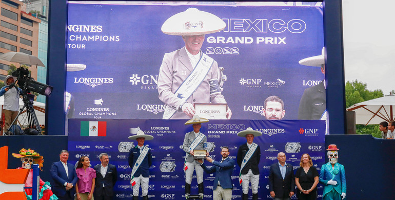 Ludger Beerbaum claims second Longines Global Champions Tour Grand Prix win of the year in electrifying Mexico City presented by GNP Seguros