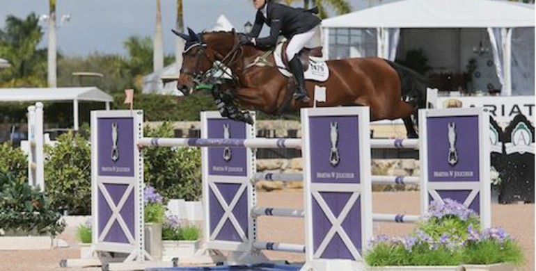 Brianne Goutal and Ballade van het Indihof top Ruby et Violette WEF Challenge Cup round 5