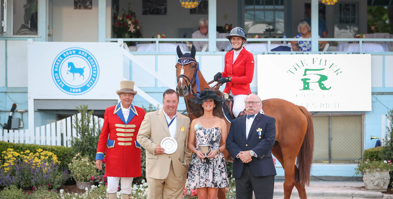 Jessica Mendoza and Play top $50,000 Jet Run Devon Welcome Stake CSI4*