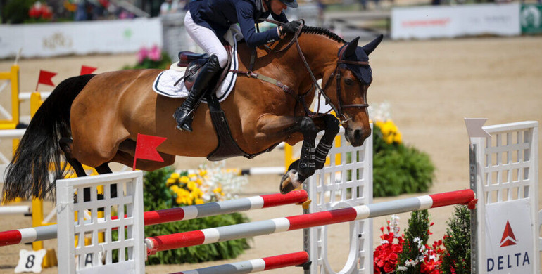 Molly Ashe Cawley and Berdien accelerate to victory in the Delta Air Lines FEI 4* Two Phase Stake