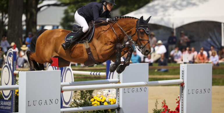 Schuyler Riley and Robin de Ponthual step it up to win the $216,000 FEI 4* Upperville Jumper Classic