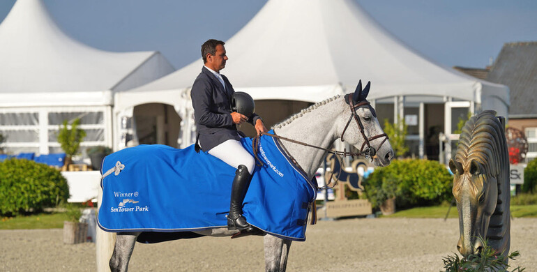 Christophe Vanderhasselt and Arthuro de Sarlar Z top Thursday's CSI4* 1.50m Prize Jos Lansink Sporthorses at Sentower Park
