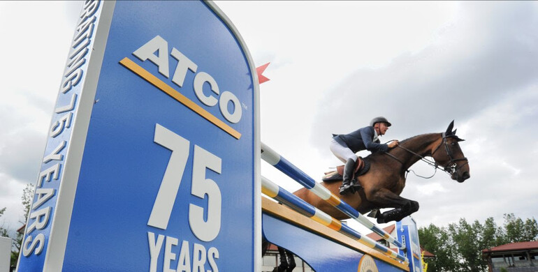 Canada's Mario Deslauriers wins the ATCO Cup at Spruce Meadows