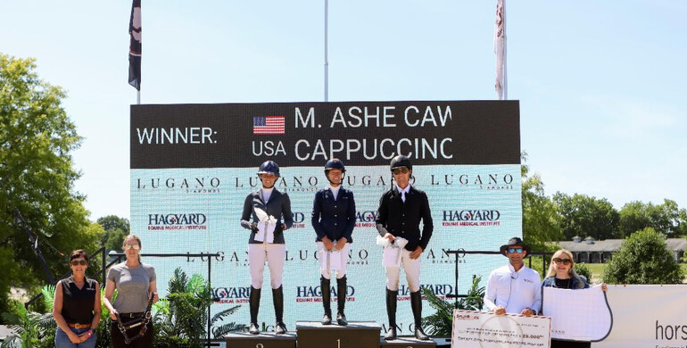 Molly Ashe Cawley and Cappuccino 194 cap off Split Rock Hunter Jumper with win in $100,000 Lugano Diamonds 1.55m Grand Prix CSI3*
