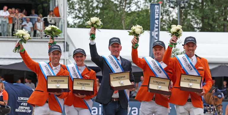 Home heroes hold their ground in the CSIO5* Longines FEI Jumping Nations Cup™ of the Netherlands at CHIO Rotterdam