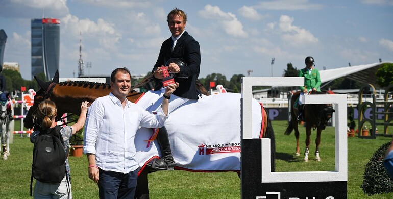 David Will and Zaccorado Blue win Saturday's CSI4* 1.50m at Frecciarossa Milano Jumping Cup