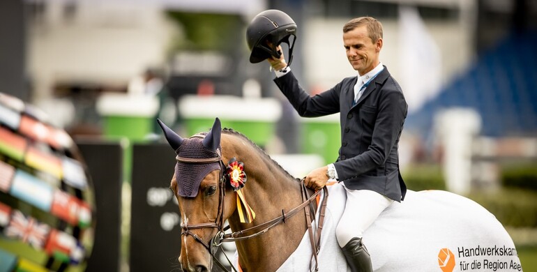Wilm Vermeir and Linguini de la Pomme win the Prize of Handwerk at CHIO Aachen