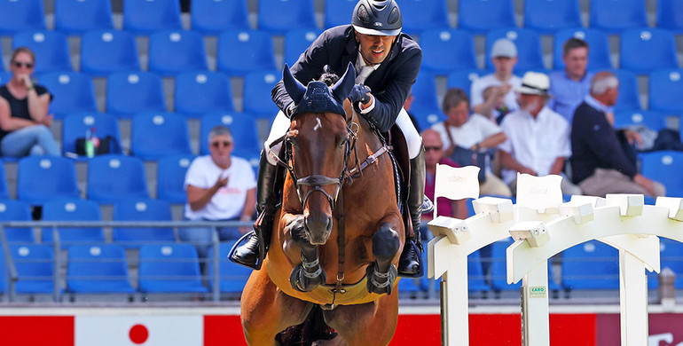 Nayel Nassar and El Conde speed to the win in Thursday's 1.50m STAWAG-Prize at CHIO Aachen