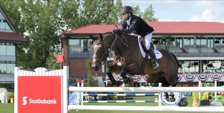 Kent Farrington and Orafina take the top honours in the CSI5* 1.55m Scotiabank Cup at Spruce Meadows