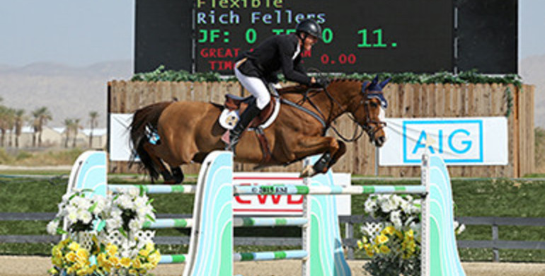 Rich Fellers and Flexible win HITS Thermal $25,000 SmartPak Grand Prix