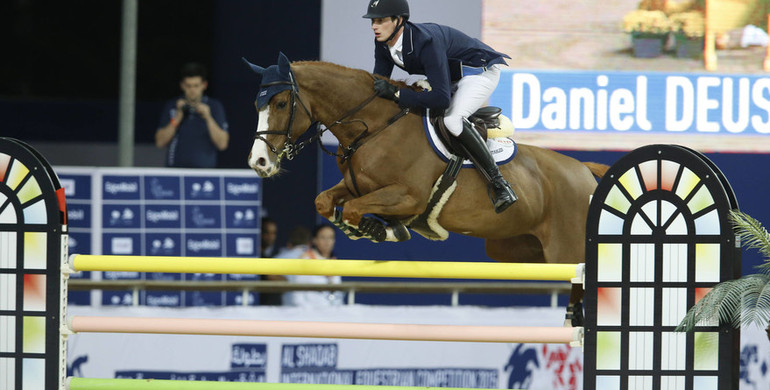 Daniel Deusser with Wednesday’s biggest win at the CHI Al Shaqab