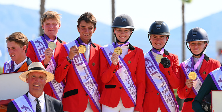 Team Belgium wins gold at the FEI Jumping European Championship for Young Riders, Juniors and Children 2022 in Oliva Nova