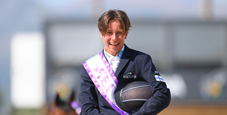 Finland’s Jone Illi crowned Junior Champion at the FEI Jumping European Championship for Young Riders, Juniors and Children 2022 in Oliva Nova