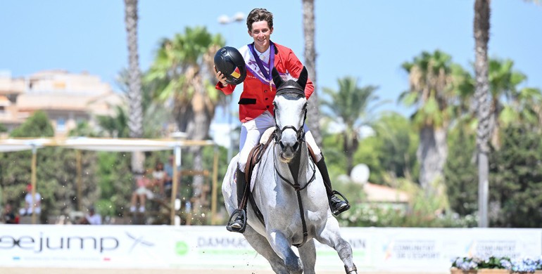 Double gold for Thibeau Spits and Classic Touch DH at the FEI Jumping European Championship for Young Riders, Juniors and Children 2022 in Oliva Nova