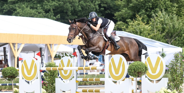 Gudrun Patteet and Sea Coast Donna Z top the 1.45m DVAG Trophy at CSI4* Hof Waterkant
