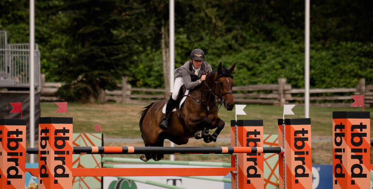 Matthew Sampson inches away with CSI3* tbird speed 1.45m victory