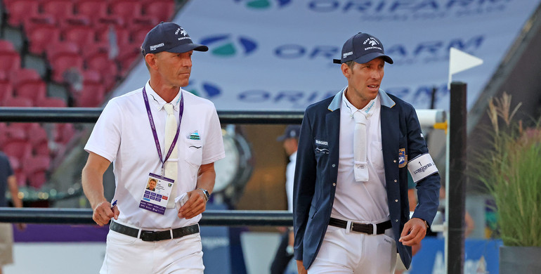 Tangible tension: The course walk for Friday's team final in Herning in images