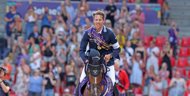 Henrik von Eckermann and King Edward crowned World Champions on a day to remember in Herning