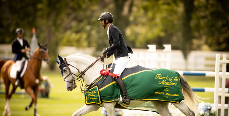 Nayel Nassar and Coronado win Thursday's 1.55m Friends of the Meadows at the CSI5* 'Continental', presented by Rolex