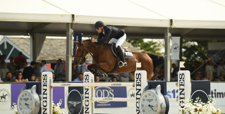 Qualifier winner Karl Cook returns for the victory in Sunday’s $410,000 Hampton Classic 5* Grand Prix