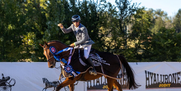 Aaron Vale is victorious in $50,000 BetHorseSports.Com 1.45m Welcome CSI3* with Prescott at Split Rock Hunter Jumper Fall I
