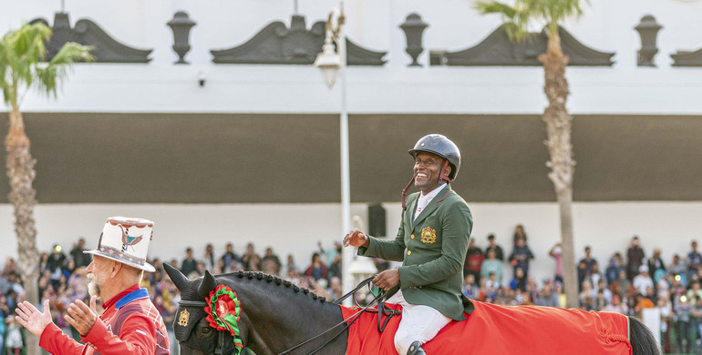 Emotional home win for Abdelkebir Ouaddar and Instanbull V.H. Ooievaarshof in the CSI4*-W 1.50m World Cup Grand Prix in Tetouan